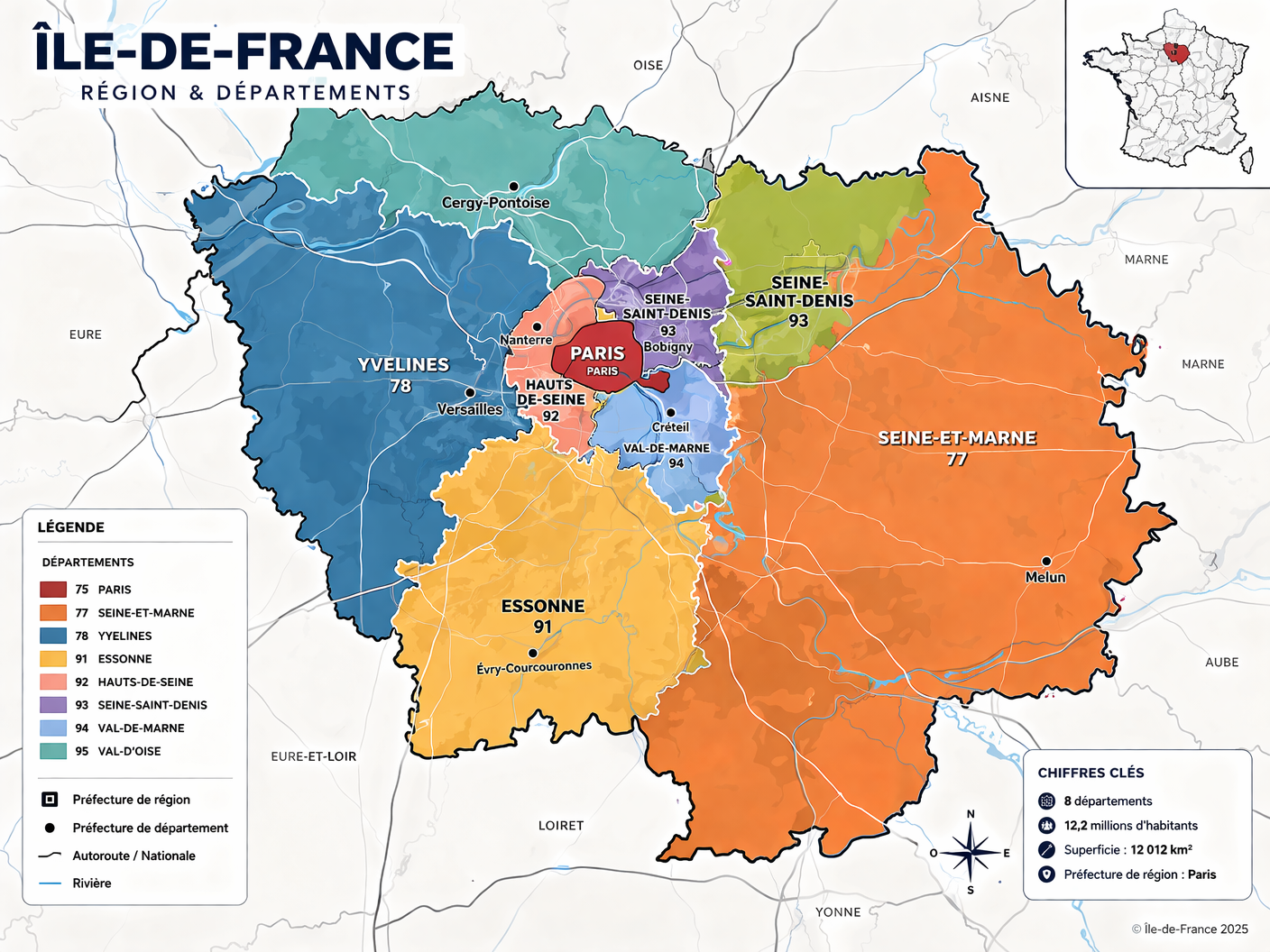 carte Paris / Île-de-France