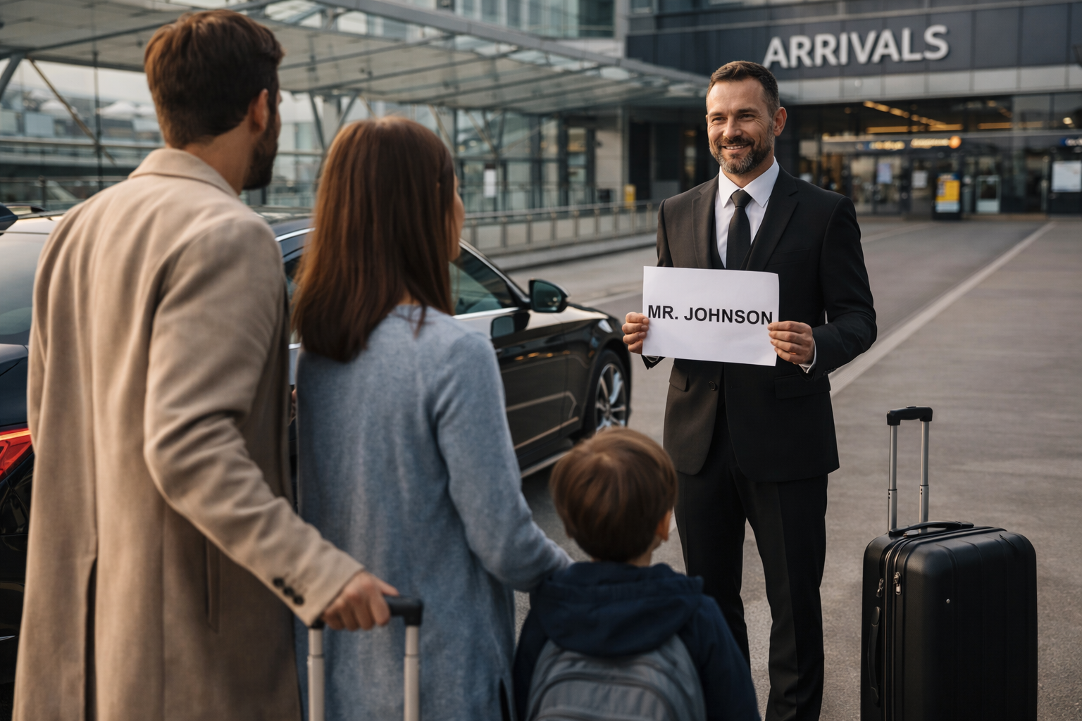 chauffeur VTC siège bébé aéroport Paris