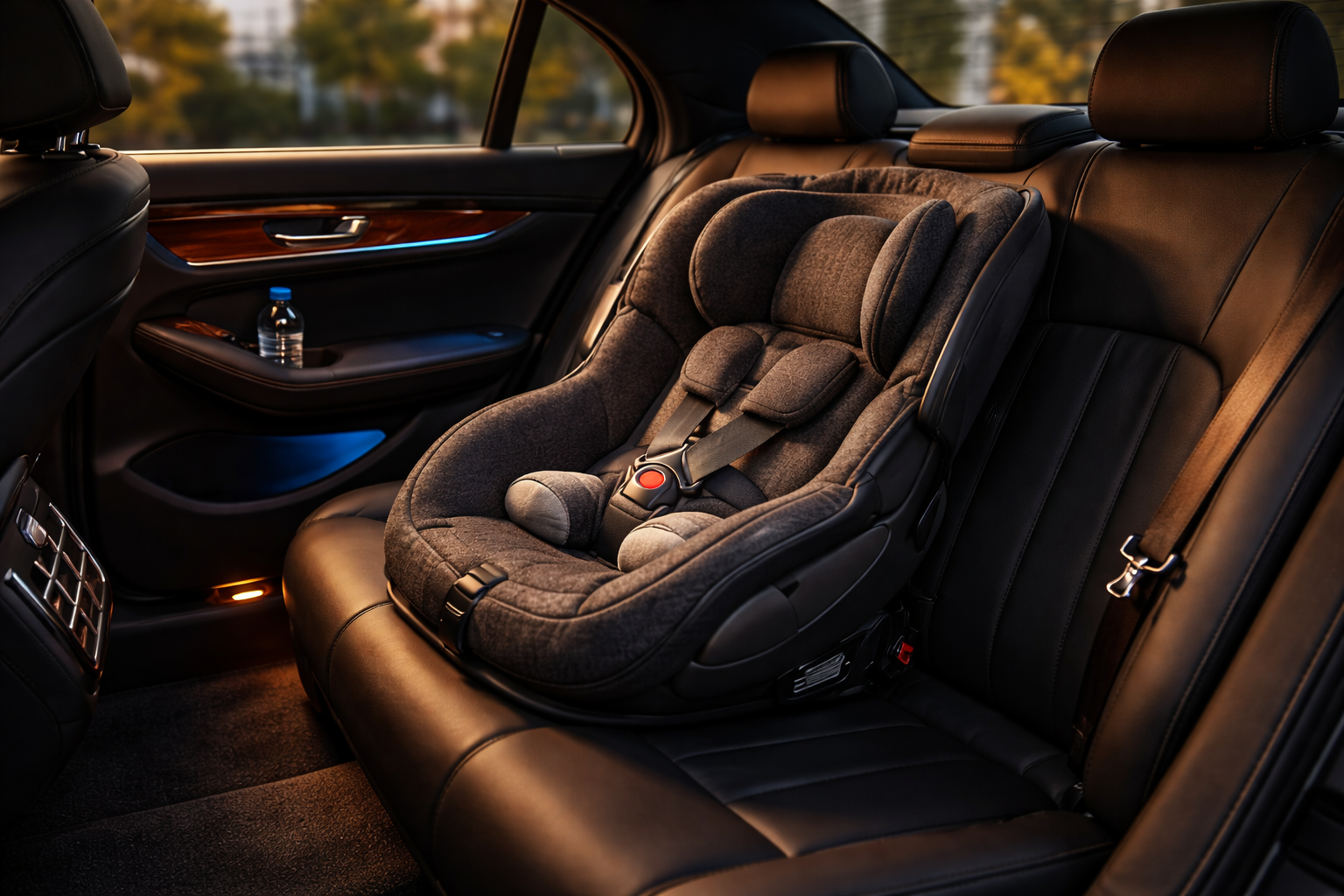 intérieur VTC luxe siège enfant