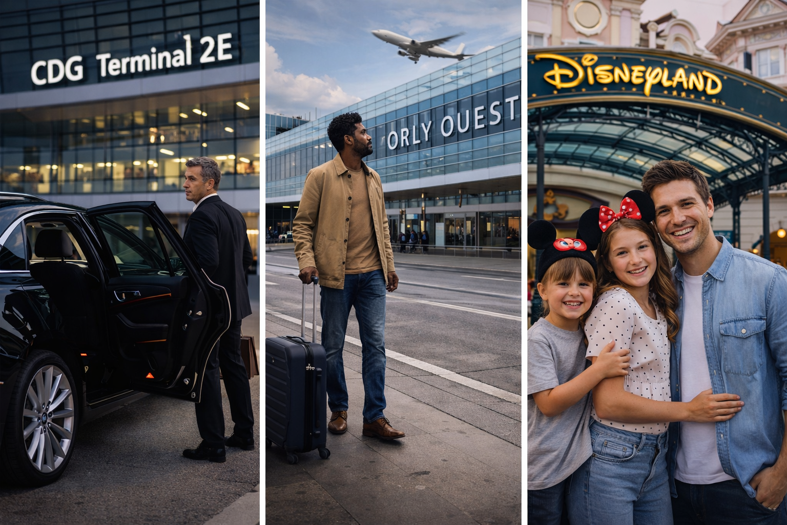 Voyages parisiens : CDG, Orly, Disneyland